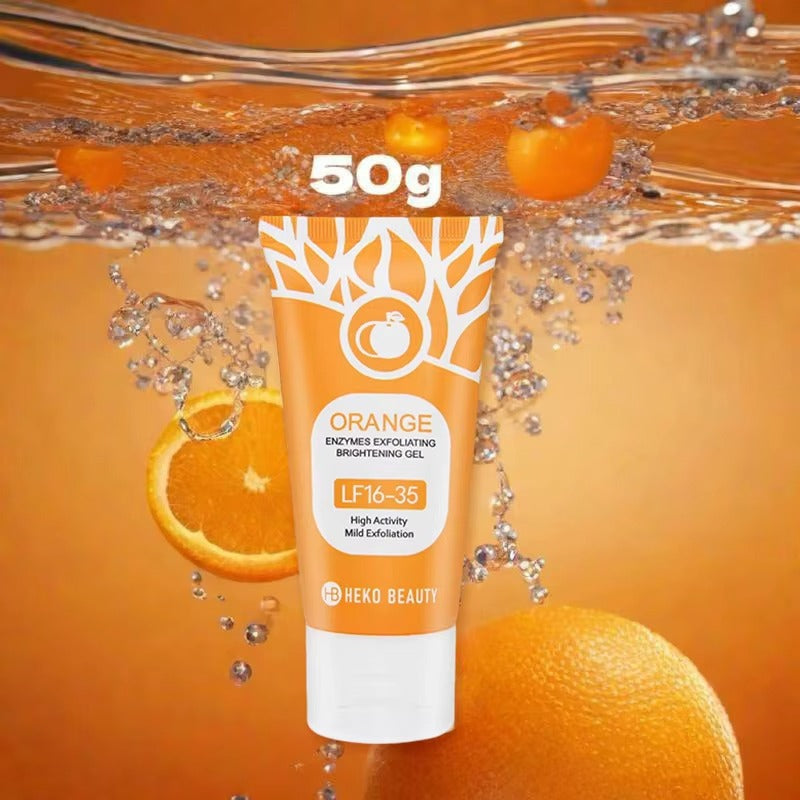 Orange Enzyme Exfoliating Gel+ Free 24 Nails Set