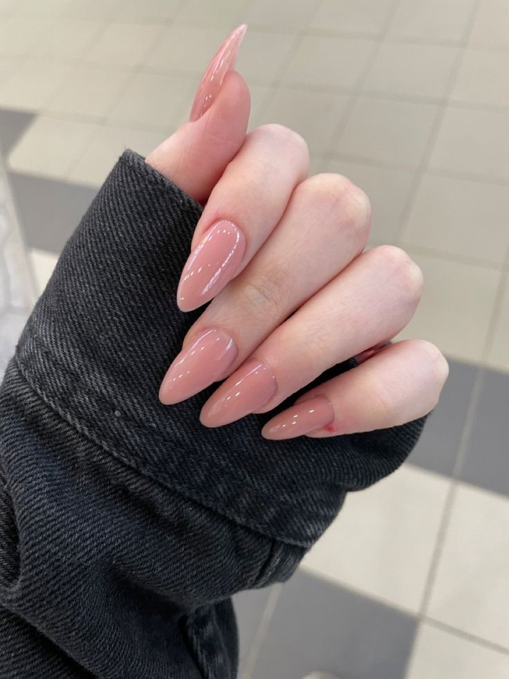 24 Pcs of Sharjeena Inspired X Nude pink Gel Nails